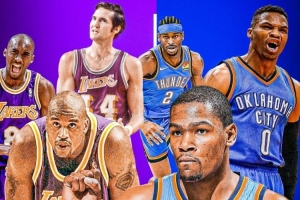 🫡NBA历史仅有两支球队拥有三位得分王：湖人和雷霆