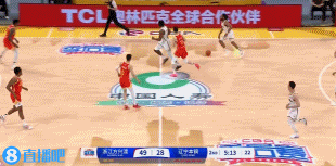 终于有配合！李晓旭内线接球 低手再喂奥利弗单臂暴扣打停广厦！