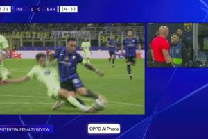 国米总分5-3领先！劳塔罗造点，恰尔汗奥卢主罚点球命中